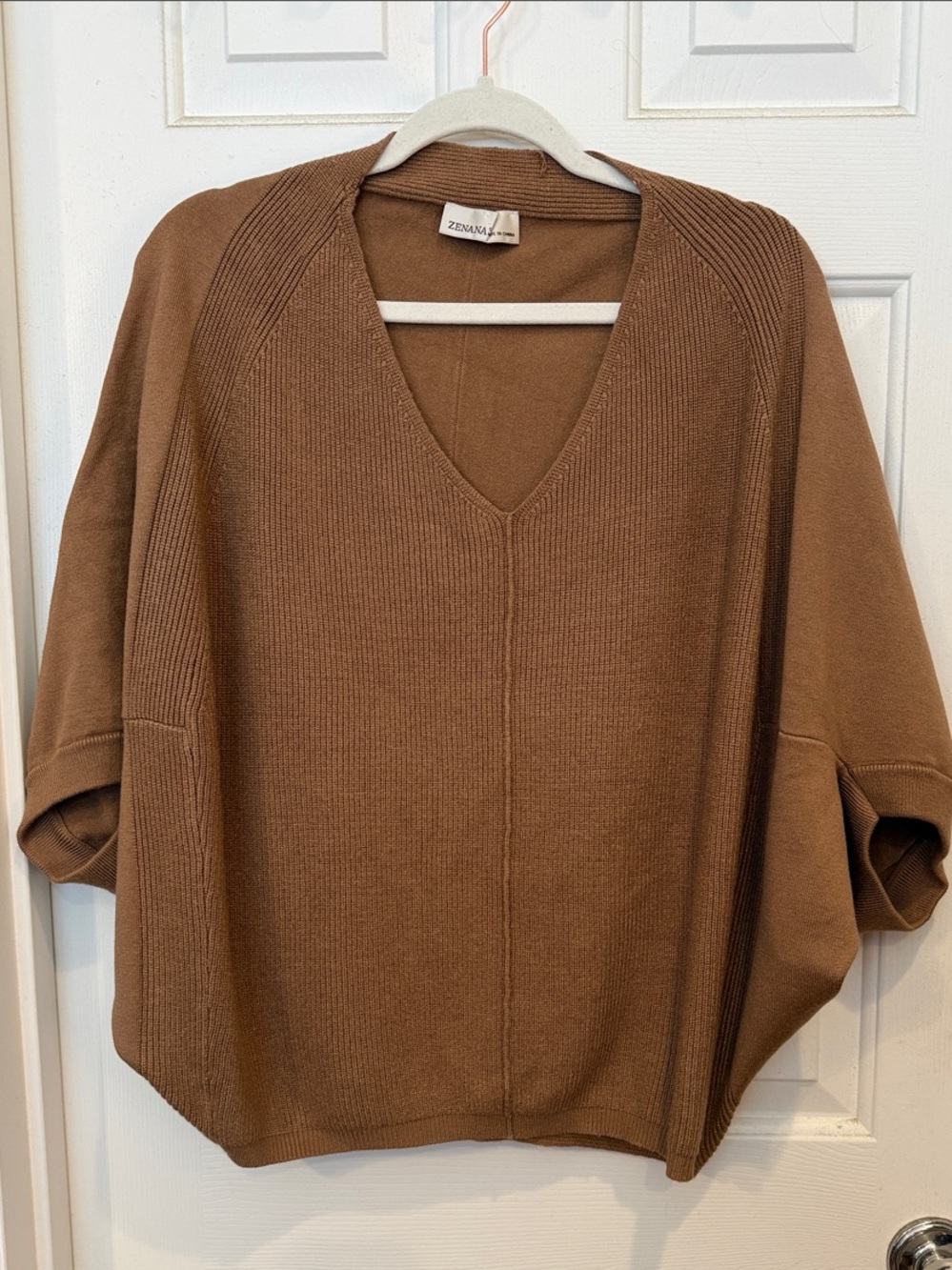 Zenana Outfitters V-Neck Dolman Sweater